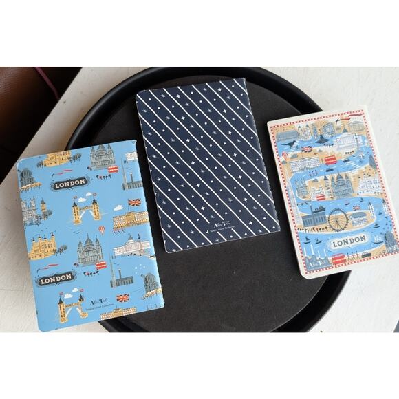 London Stationery A6 Lined Notebooks Set of 3 Gift Idea for Travel Lover NEW - Picture 2 of 11